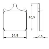 Brzdové obloženie ACCOSSATO AGPA112 OR