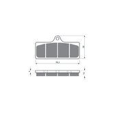 Brzdové obloženie GOLDFREN 218 GP6