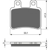 Brzdové obloženie GOLDFREN 211 S33 STREET FRONT