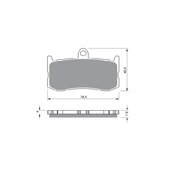 Brzdové obloženie GOLDFREN 296 S3