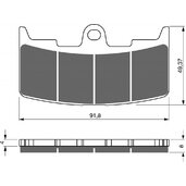 Brzdové obloženie GOLDFREN 270 AD