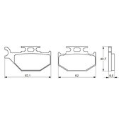 Brzdové obloženie ACCOSSATO AGPA115 OR