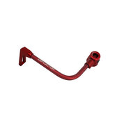 Lever guard ACCOSSATO with red hose and joint left, aluminium