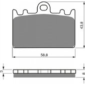 Brzdové obloženie GOLDFREN 090 S3
