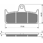 Brzdové obloženie GOLDFREN 301 GP6