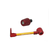 Lever guard ACCOSSATO with gold hose and joint left, aluminium