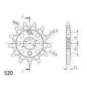 Reťazové koliečko SUPERSPROX CST-1321:13 13T, 520