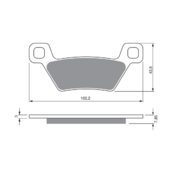 Brzdové obloženie GOLDFREN 316 K5