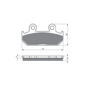 Brzdové obloženie GOLDFREN 025 S3