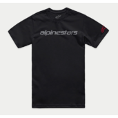 Alpinestars - tričko linear wordmark 2.0 csf / black-grey-red - tricko-alpine-linear2.0_grey-red