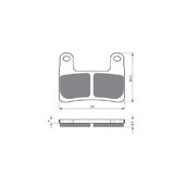 Brzdové obloženie GOLDFREN 397 S33 STREET FRONT