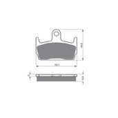 Brzdové obloženie GOLDFREN 131 AD  STREET