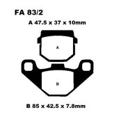 Brzdové obloženie EBC FA083/2TT