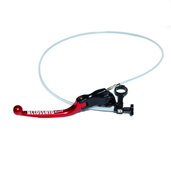 Brzdová páčka ACCOSSATO with integrated remote adjuster for original brake master cylinders folding red