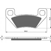 Brzdové obloženie GOLDFREN 254 K5