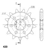 Reťazové koliečko SUPERSPROX CST-429:12 12T, 420