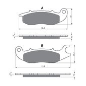 Brzdové obloženie GOLDFREN 210 AD  STREET