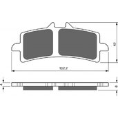 Brzdové obloženie GOLDFREN 258 GP6