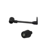 Lever guard ACCOSSATO with black hose and joint right, carbon