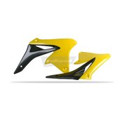 Spojler chladiča POLISPORT (pár) čierno/žltá RM01