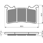 Brzdové obloženie GOLDFREN 415 GP6