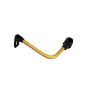 Lever guard ACCOSSATO with gold hose and joint left, aluminium