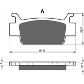 Brzdové obloženie GOLDFREN 240 K5