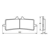 Brzdové obloženie ACCOSSATO AGPA106 EV2