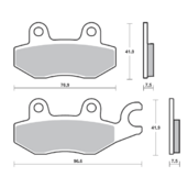 Brzdové obloženie BREMBO 07KA31SA