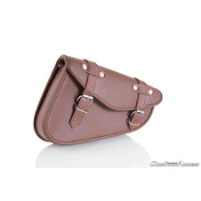 Kožená sedlová brašňa CUSTOMACCES DETROIT AP0003T hnedé ľavý