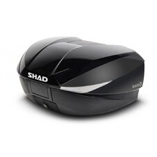 Topcase - s farebným krytom SHAD SH58X Metalická  čierna so zámkom PRÉMIUM