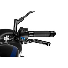 Páčka spojky bez adaptéra PUIG 3.0 24NNA výsuvné skladacie čierna/modrá