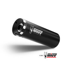 Výfuk kompletný 2x1 MIVV HR-1 K.060.SH1BAN čierna