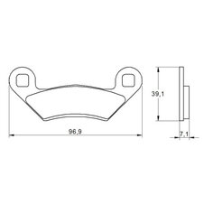 Brzdové obloženie ACCOSSATO AGPA190 ST