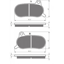Brzdové obloženie GOLDFREN 436 GP6