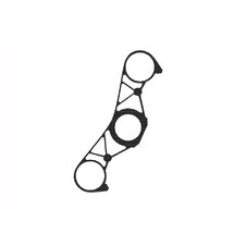 Ochranné nálepky na "okuliare" PUIG NAKED 7375U sivá