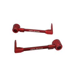 Lever guard ACCOSSATO with red hose and joint right + left , aluminium