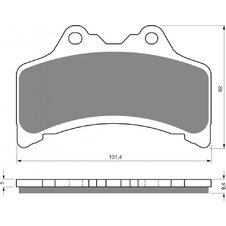 Brzdové obloženie GOLDFREN 204 S3