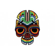 Tank pad PUIG SKULL I 3674R červené