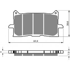 Brzdové obloženie GOLDFREN 379 K5