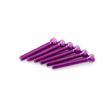 Skrutky PUIG ANODIZED 0540L fialová M8 x 55 mm (6ks)
