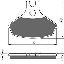 Brzdové obloženie GOLDFREN 291 AD