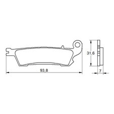 Brzdové obloženie ACCOSSATO AGPA110 OR