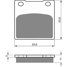 Brzdové obloženie GOLDFREN 068 S33 STREET FRONT