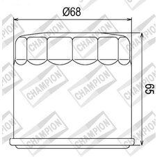 Olejový filter CHAMPION COF038 100609515