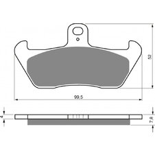 Brzdové obloženie GOLDFREN 089 AD  OFF-ROAD FRONT