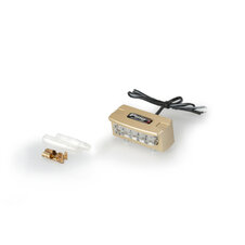 Svetlo na držiak ŠPZ PUIG FLASH 4136O zlatá alu s LED diódami