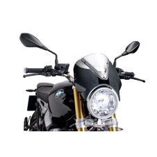 Plexi na motorku PUIG RETROVISION 7559W karbónový vzhľad priehľadné