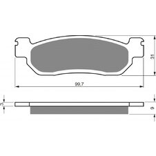 Brzdové obloženie GOLDFREN 146 AD  STREET