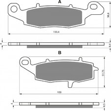 Brzdové obloženie GOLDFREN 104 AD  STREET